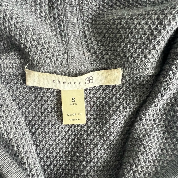 Theory Charcoal Textured Knit Sweater - Picture 2 of 4